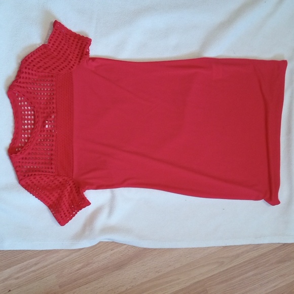 GUC Michael Michael Kors red midi dress size XS short sleeve - Picture 2 of 8